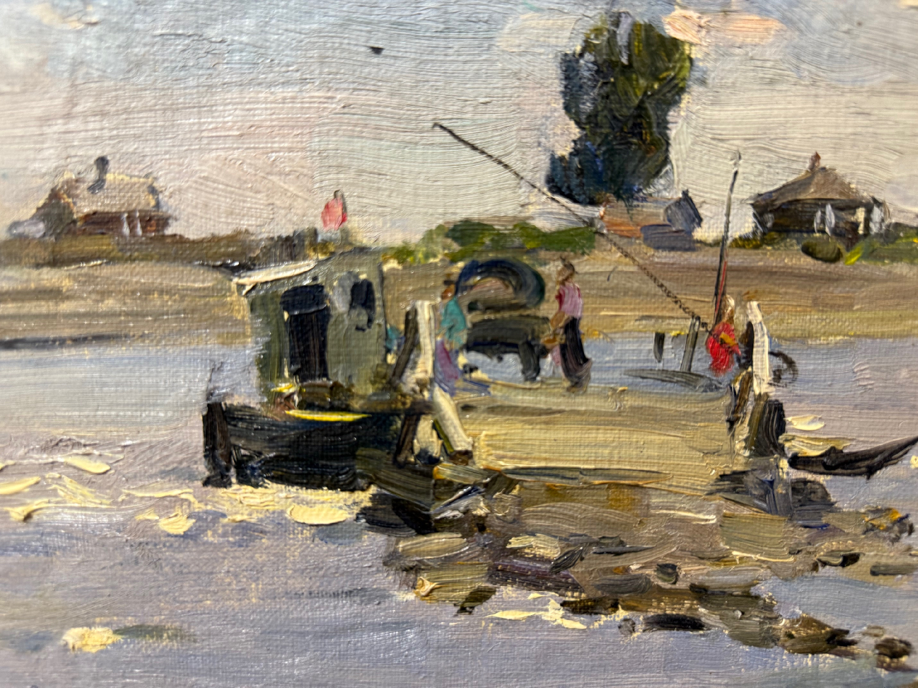 Токарев Владимир Федорович. Паром на реке