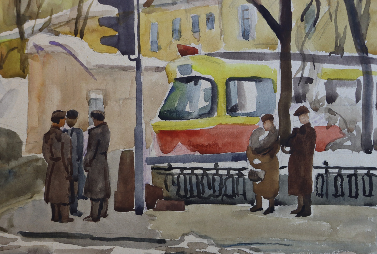 Пискарёва Анна Николаевна. Москва. Калининский район. У дома, где жил писатель Николай Дмитриевич Телешев.