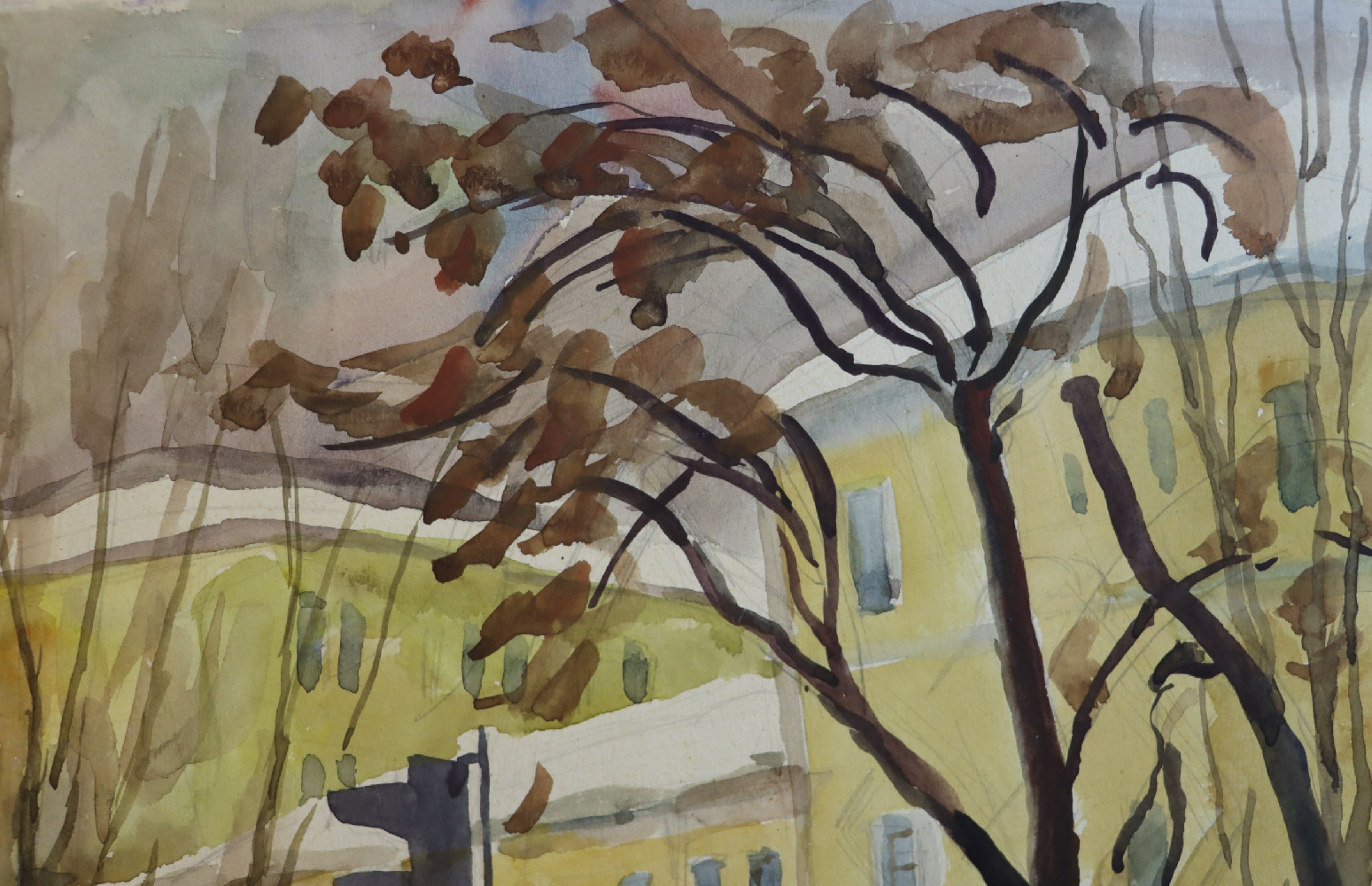 Пискарёва Анна Николаевна. Москва. Калининский район. У дома, где жил писатель Николай Дмитриевич Телешев.