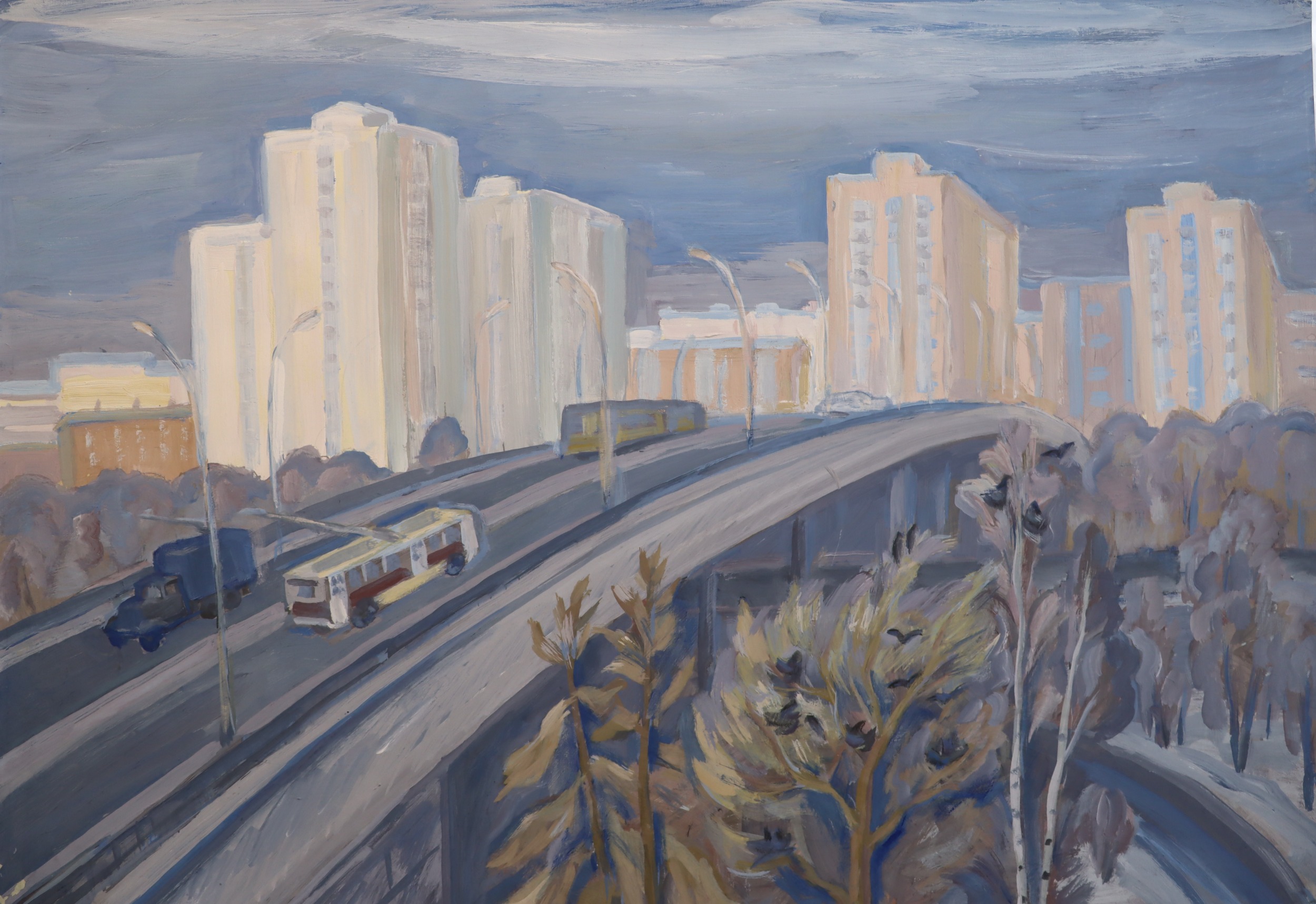 Пискарёва Анна Николаевна. Москва. Новогиреево. Мост в Новогоиреево. Пискарёва Анна Николаевна. Москва. Новогиреево. Мост в Новогоиреево.
