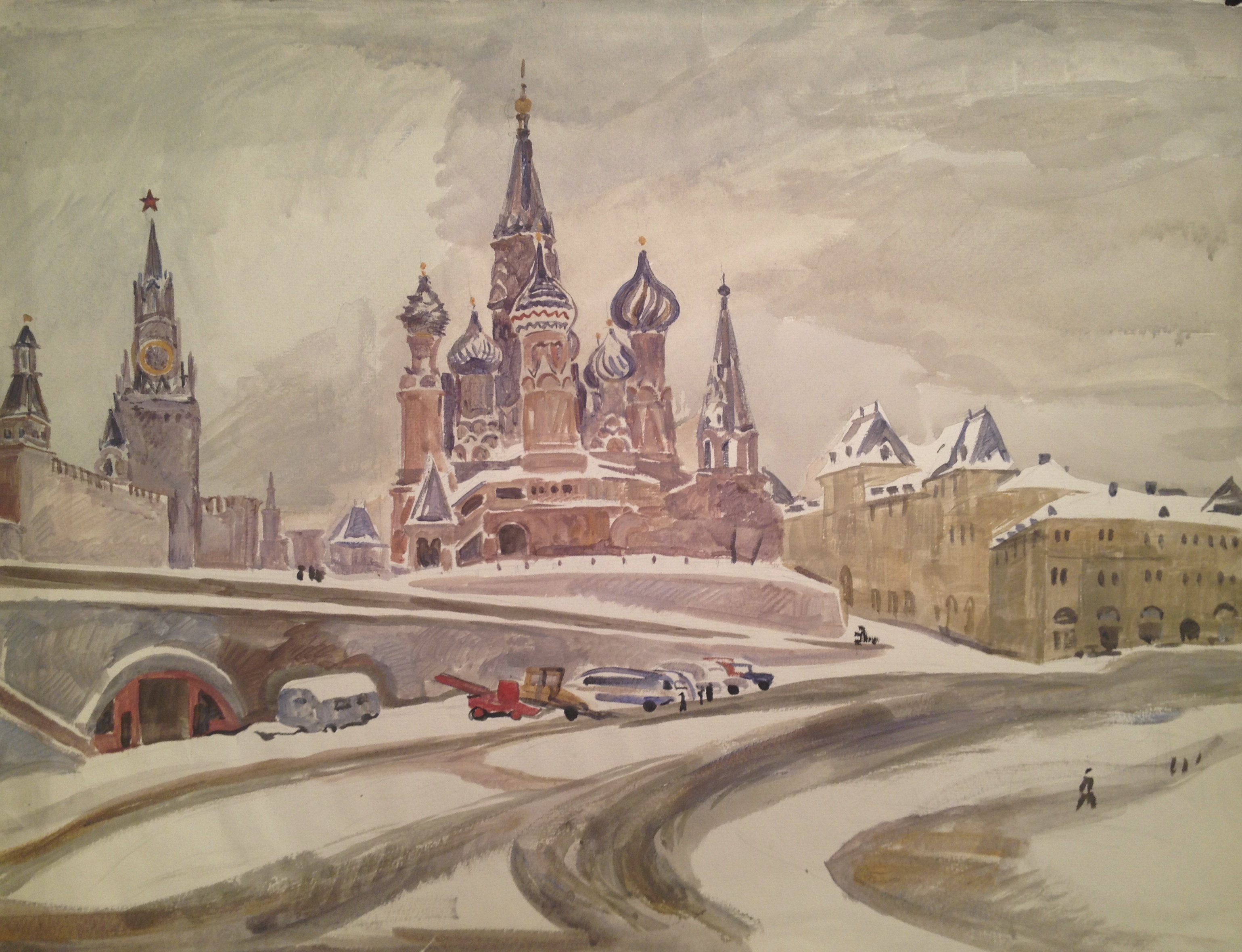 Пискарёва Анна Николаевна. Вид на собор Василия Блаженного Пискарёва Анна Николаевна. Вид на собор Василия Блаженного