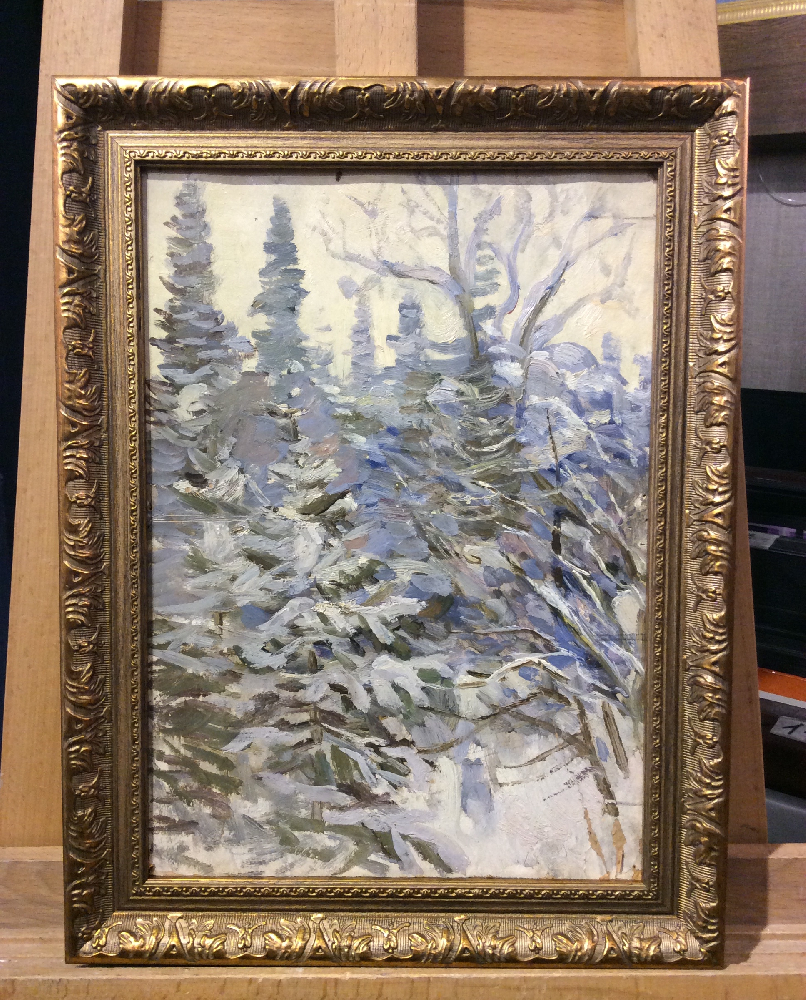 Аврутис Хаим Авраамович. Ели в снегу.