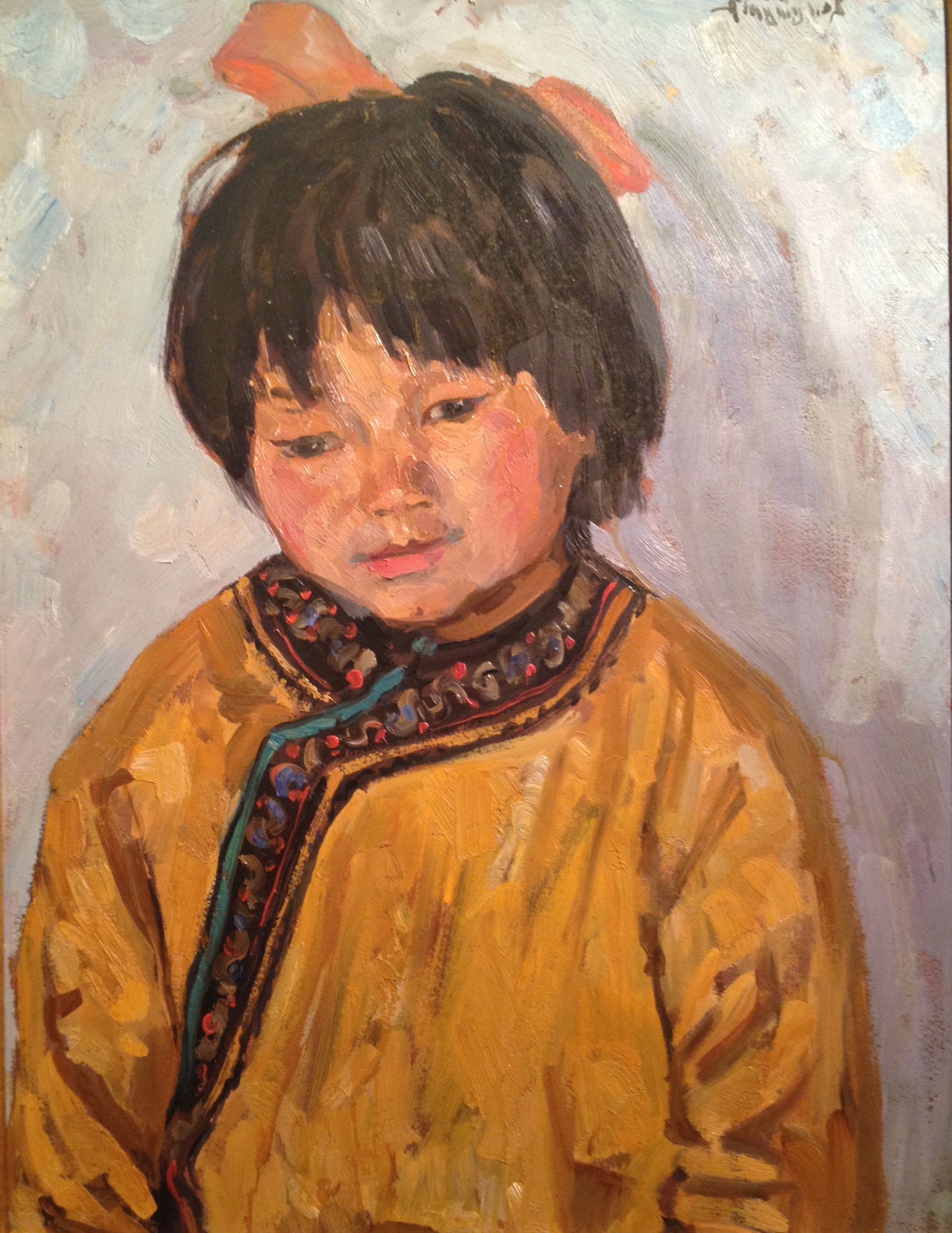 Тутунов Андрей Андреевич. Девочка Ульч в национальном костюме. Амур. Тутунов Андрей Андреевич. Девочка Ульч в национальном костюме. Амур.