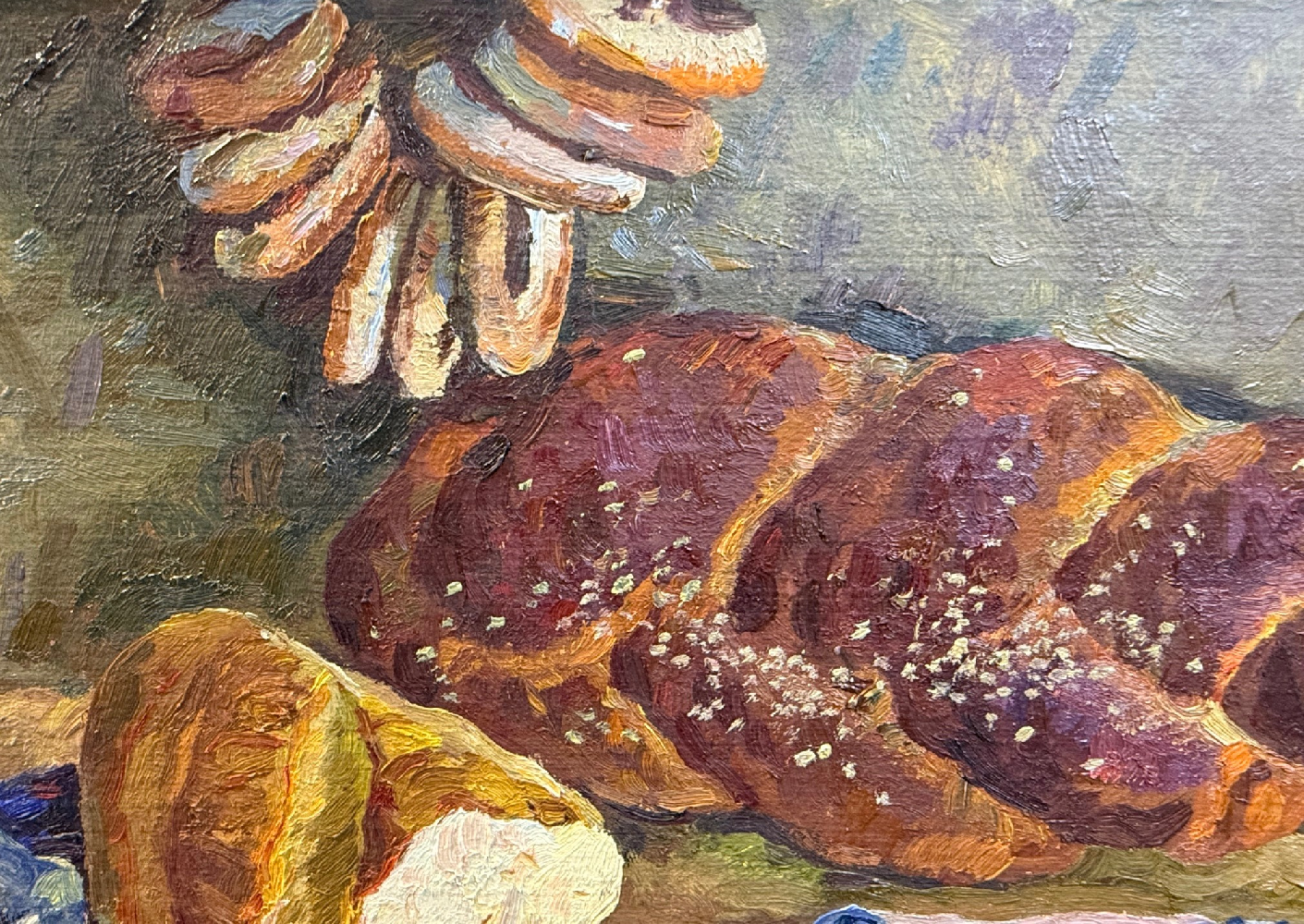 Титов Анатолий Михайлович. Натюрморт с хлебом и баранками Титов Анатолий Михайлович. Натюрморт с хлебом и баранками