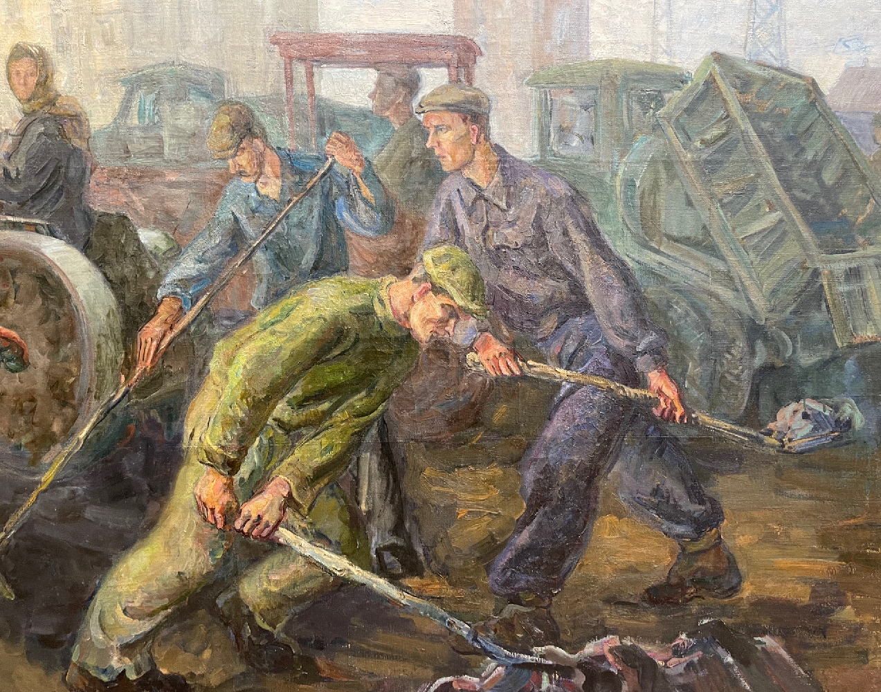 Кузнецов Виктор. Укладка асфальта на улицах Москвы Кузнецов Виктор. Укладка асфальта на улицах Москвы