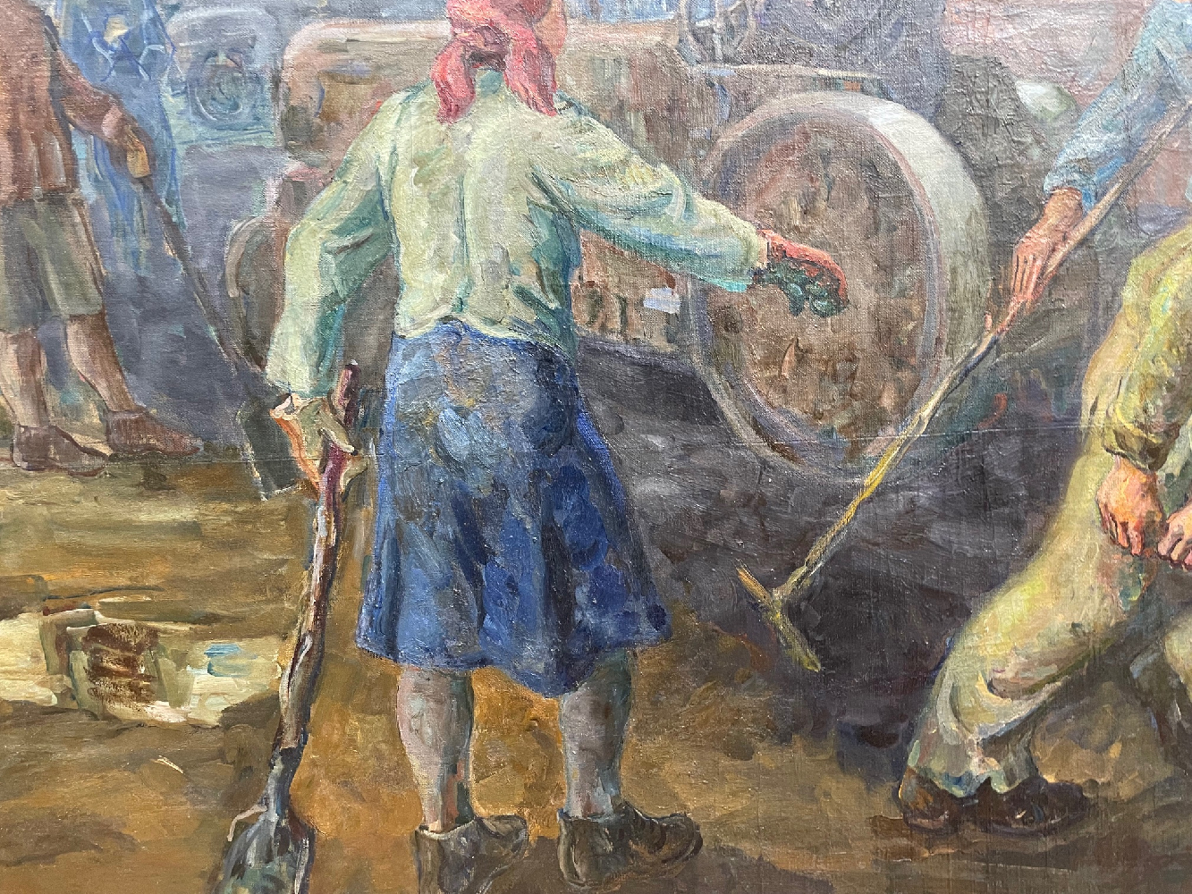 Кузнецов Виктор. Укладка асфальта на улицах Москвы Кузнецов Виктор. Укладка асфальта на улицах Москвы