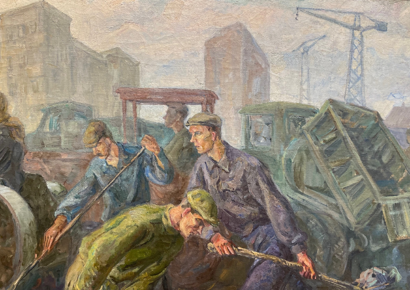 Кузнецов Виктор. Укладка асфальта на улицах Москвы Кузнецов Виктор. Укладка асфальта на улицах Москвы
