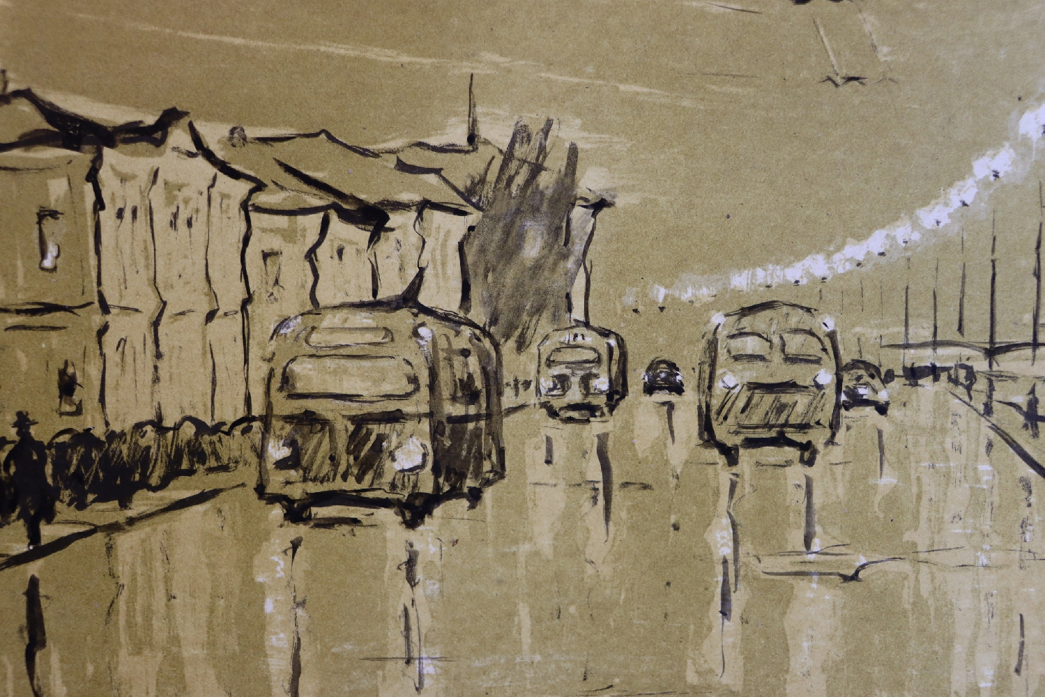 Матюх Вера Фёдоровна. Ленинград. Дождь