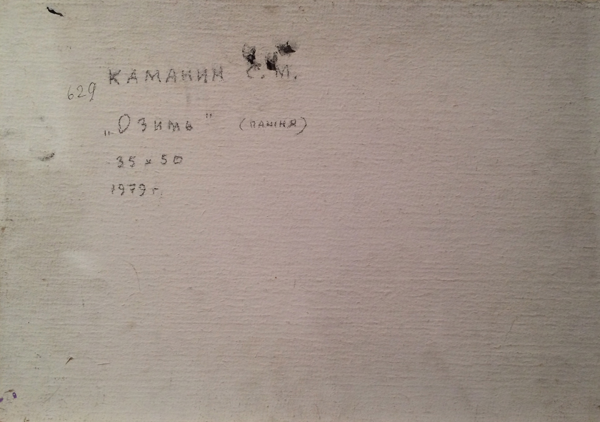 Оборот. Каманин Сергей Михайлович. Озимь. Оборот. Каманин Сергей Михайлович. Озимь.