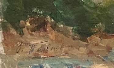 Подпись. Павлов Олег Борисович. Крымский пейзаж. Козы Подпись. Павлов Олег Борисович. Крымский пейзаж. Козы