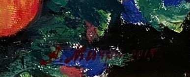 Подпись. Мичри Александр Ильич. Натюрморт с яблоками Подпись. Мичри Александр Ильич. Натюрморт с яблоками