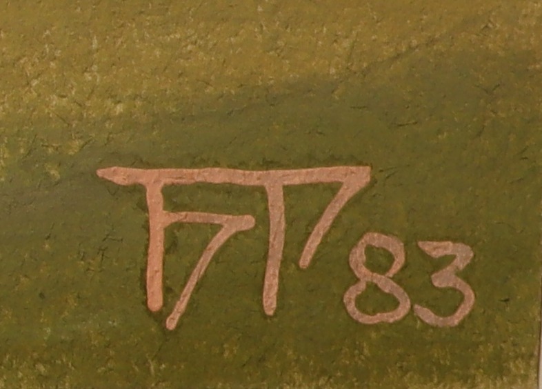 Подпись. Смирнов-Русецкий Борис Алексеевич. Берега Оки. Пущино