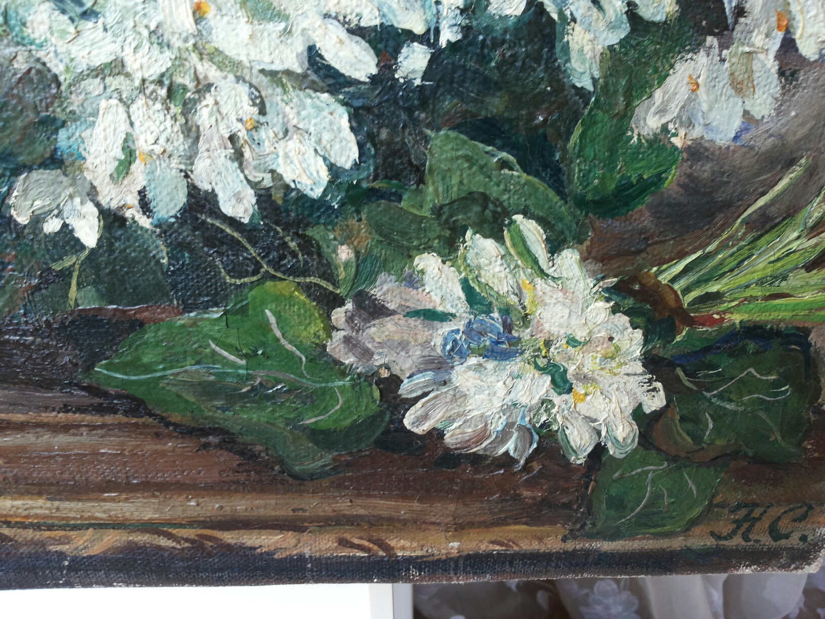 Подпись. Стеньшинская Нина Сергеевна. Натюрморт с мимозой. Подпись. Стеньшинская Нина Сергеевна. Натюрморт с мимозой.