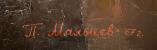 Подпись. Мальцев Петр Тарасович. Ленин и Свердлов у карты