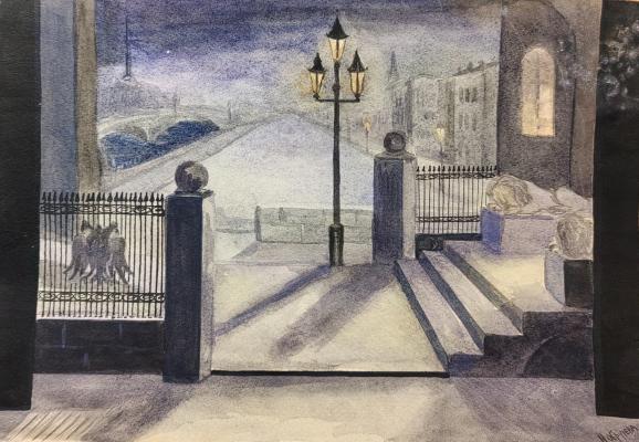 Обручева Нина Николаевна. Городской пейзаж