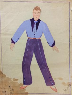 Обручева Нина Николаевна. Эскиз спецодежды "ТОМЭЦ"