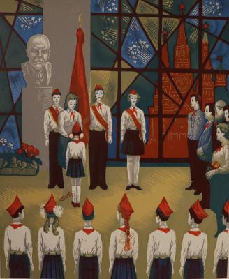 Протасов Николай Герасимович. Приём в пионеры