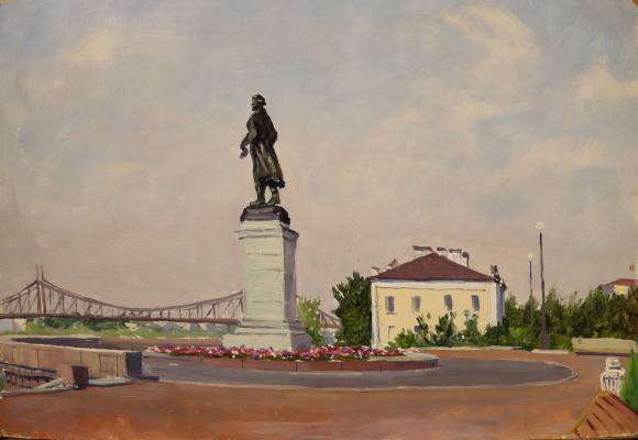 Кибардин Георгий Владимирович. Памятник Афанасию Никитину в Твери на берегу Волги