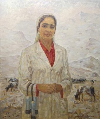 Юлдашев Мубарак Сайдакулович. Портрет доярки
