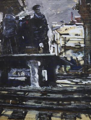 Алексеев Адольф Евгеньевич. На платформе. Ремесленники