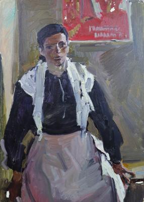 Алексеев Адольф Евгеньевич. На целине. Красный уголок