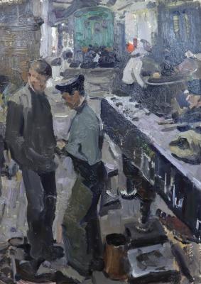 Алексеев Адольф Евгеньевич. В цеху ремонта