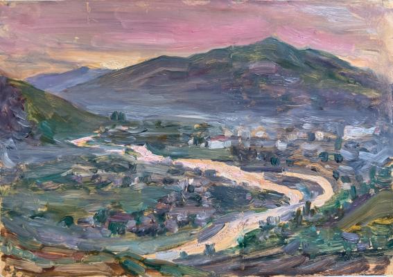 Павлов Олег Борисович. Горный Алтай. Село Ангудай. Река Катунь