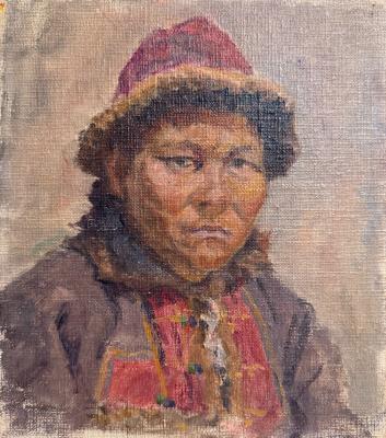 Павлов Олег Борисович. Портрет женщины алтайки