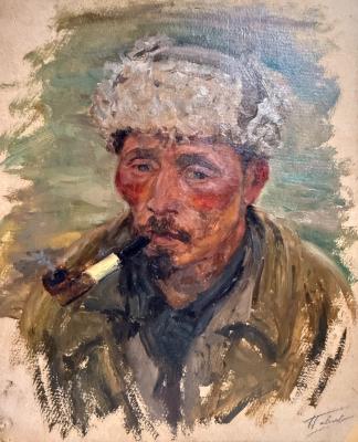Павлов Олег Борисович. Алтай. Алтаец с трубкой