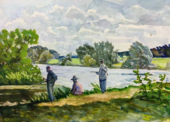 Лапин Василий Алексеевич. Рыбаки. 166