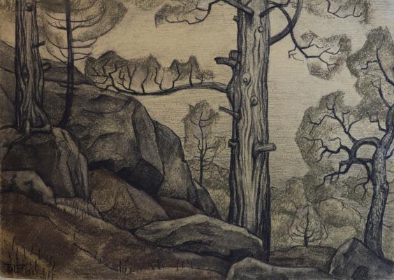 Смирнов-Русецкий Борис Алексеевич. Склон над морем