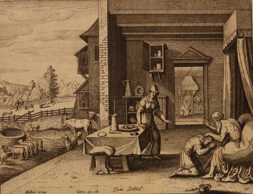 Маттеус Мериан Старший "Исаак благословляет Иакова" Маттеус Мериан Старший "Исаак благословляет Иакова"