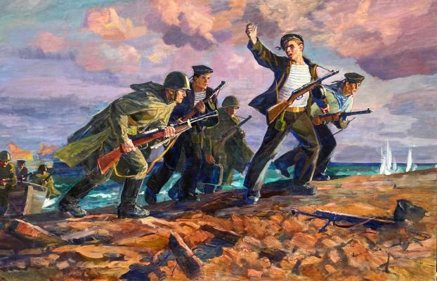 Петр Пантелеймонович Пархет "Атака черноморцев" Петр Пантелеймонович Пархет "Атака черноморцев"