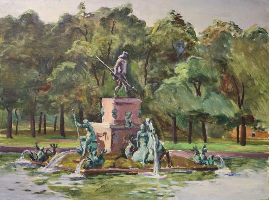 Кончаловский Михаил Петрович. Фонтан "Нептун" в Петергофе