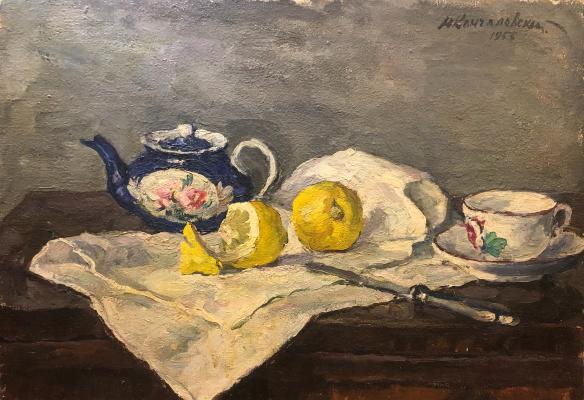 Кончаловский Михаил Петрович. Чайный натюрморт