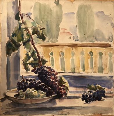 Кончаловский Михаил Петрович. Натюрморт с виноградом