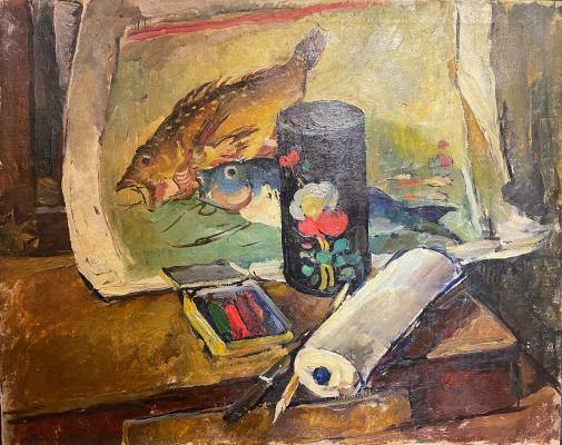 Кончаловский Михаил Петрович. Натюрморт с рыбой