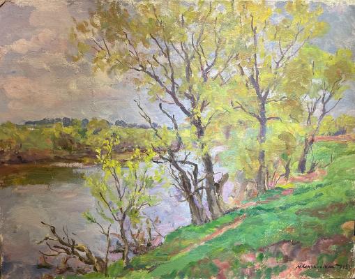 Кончаловский Михаил Петрович. Весна. Река Протва