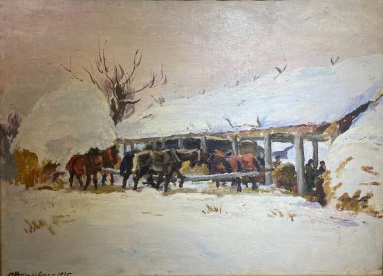 Кончаловский Михаил Петрович. На току