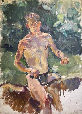 Кончаловский Михаил Петрович. Мальчик на лошади