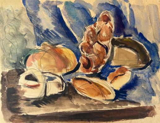 Кончаловский Михаил Петрович. Натюрморт с хлебом. 53