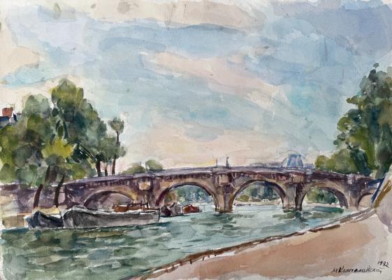 Кончаловский Михаил Петрович. Париж.  Мост Пон-Нёф (Pont Neuf). 61