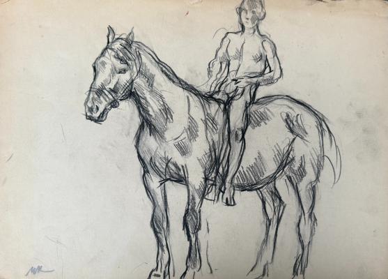 Кончаловский "Юноша на коне. 160"