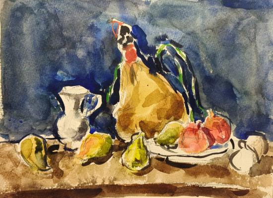 Михаил Петрович Кончаловский "Натюрморт с фруктами и кувшином. 245" Михаил Петрович Кончаловский "Натюрморт с фруктами и кувшином. 245"