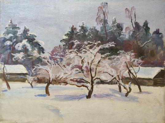 Михаил Петрович Кончаловский "Зимний пейзаж"