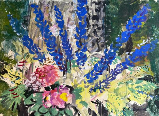 Екатерина Сергеевна Зернова "Этюд с люпинами"