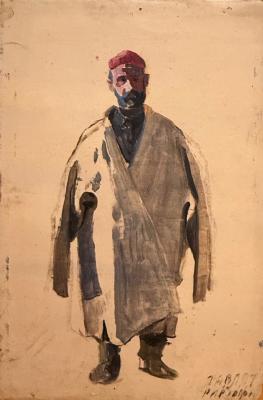Котов Николай Георгиевич. Таджик в халате