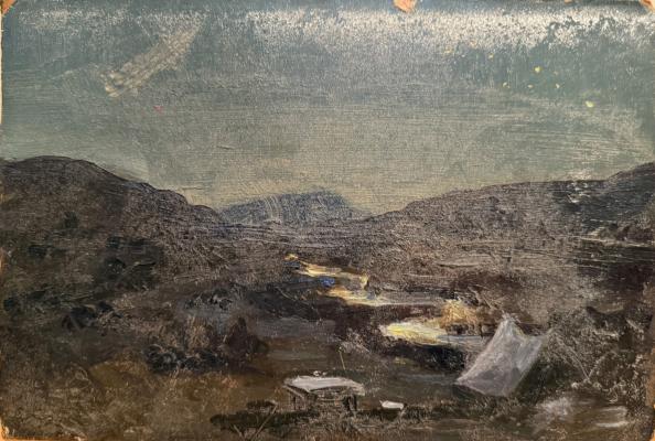 Котов Николай Георгиевич. Пейзаж с палаткой