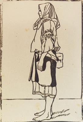 Неизвестный художник . Крестьянка