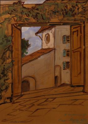 Михаил Владимирович Маторин "Флоренция. Сан-Миниато. Дворик"